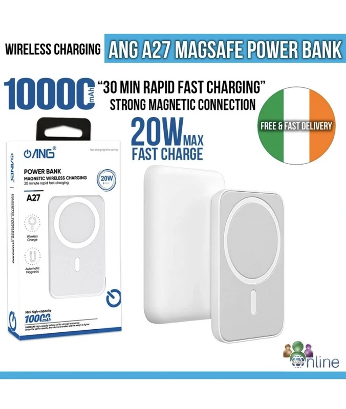 10000mAh Magnetic Wireless Power Bank PD 20W