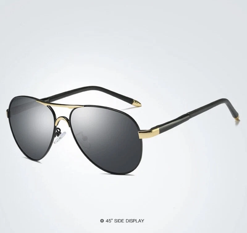 Luxury Polarized Sunglasses Retro Metal Frame UV400