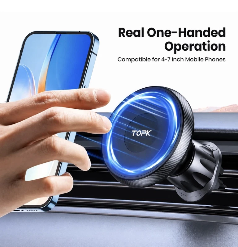 TOPK MagSafe Magnetic Car Phone Holder Air Vent