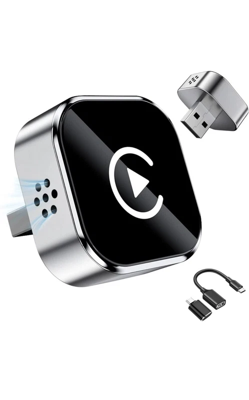 2-in-1 Wireless CarPlay & Android Auto Adapter USB Dongle